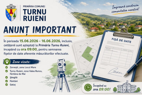 afis anunȚ informativ
